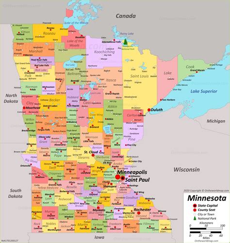 Cities In Minnesota & Interactive Map .